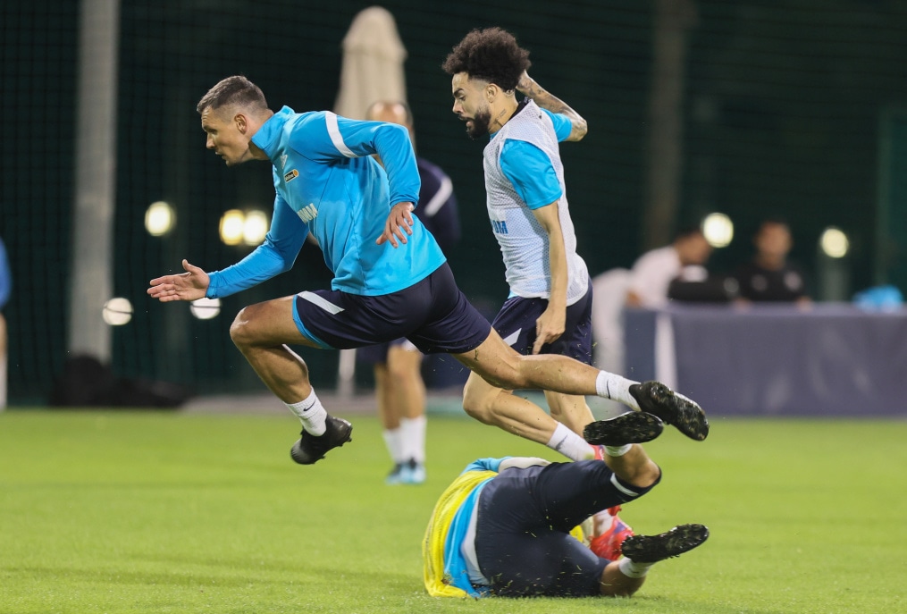 «Газпром»-тренировочные сборы в Дубае: 14 января, вечерняя тренировка