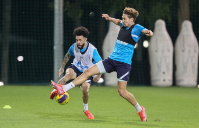 «Газпром»-тренировочные сборы в Дубае: 14 января, вечерняя тренировка