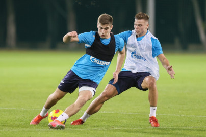 «Газпром»-тренировочные сборы в Дубае: 14 января, вечерняя тренировка