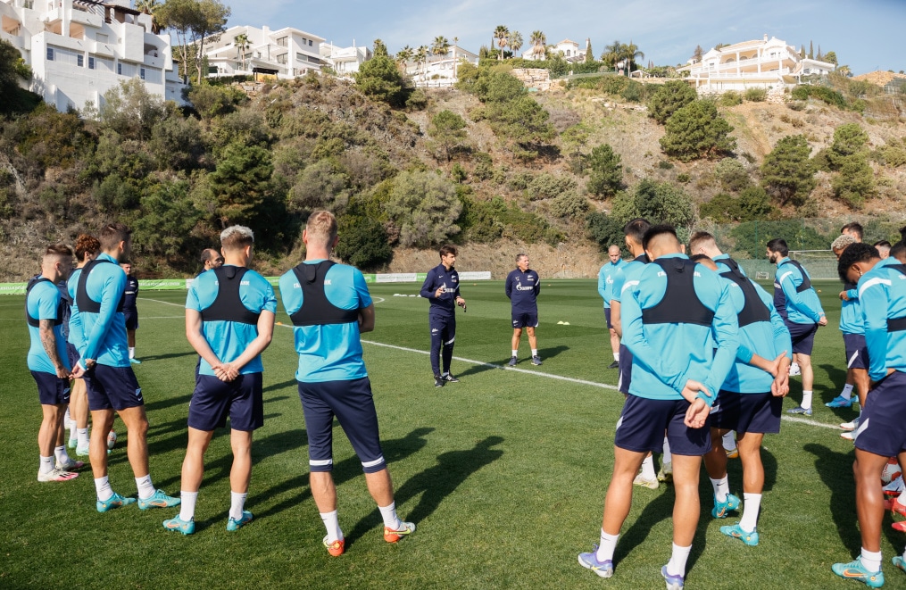 «Газпром»-тренировочные сборы в Испании: 21 февраля, утренняя тренировка