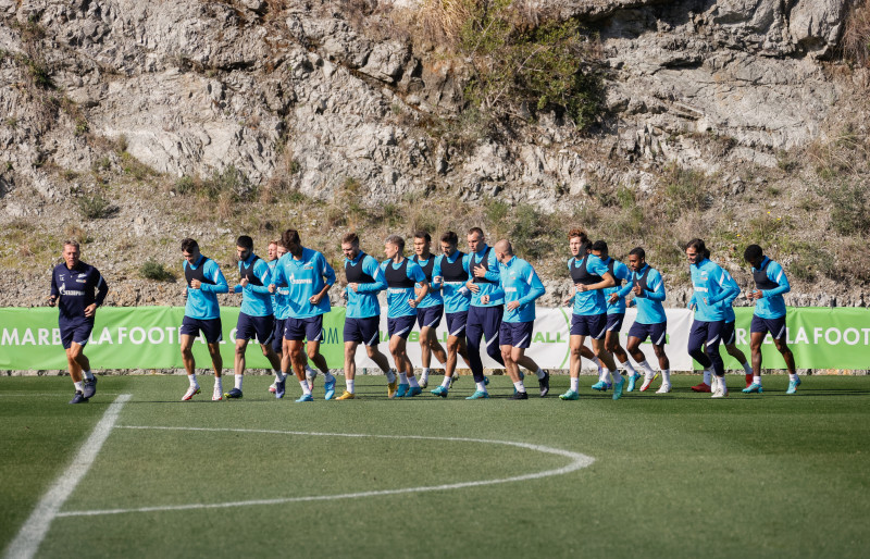 «Газпром»-тренировочные сборы в Испании: 21 февраля, утренняя тренировка