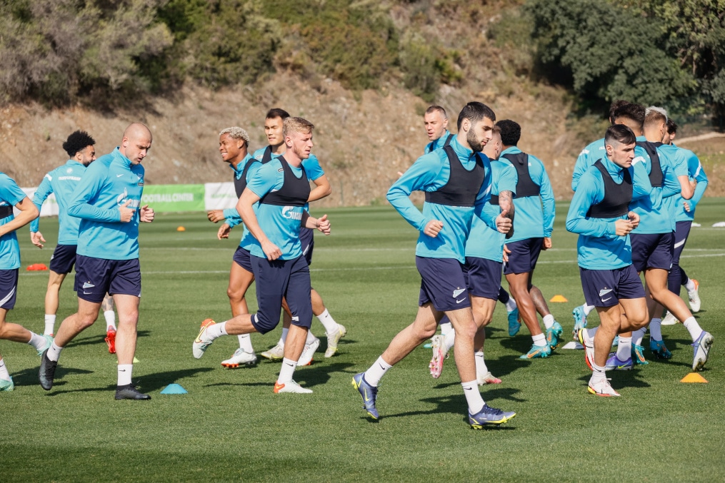 «Газпром»-тренировочные сборы в Испании: 21 февраля, утренняя тренировка