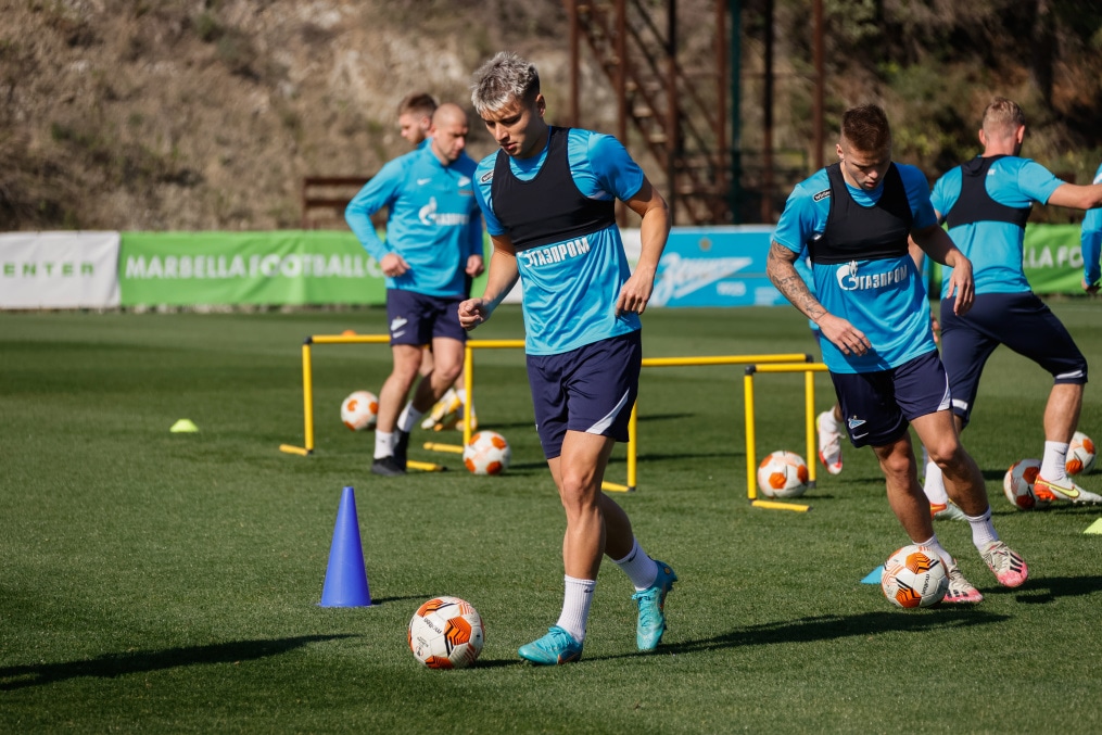 «Газпром»-тренировочные сборы в Испании: 21 февраля, утренняя тренировка