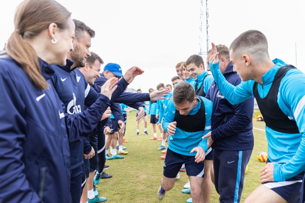 «Газпром»-тренировочные сборы «Зенита»-м в Турции: 21 февраля, утренняя тренировка.