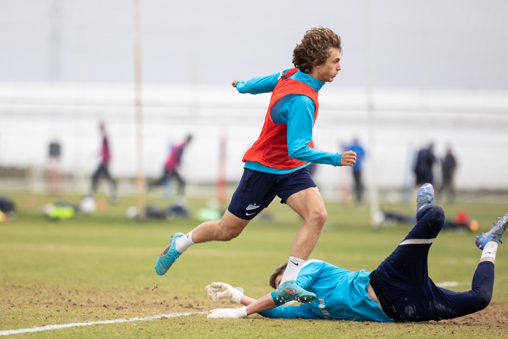 «Газпром»-тренировочные сборы «Зенита»-м в Турции: 21 февраля, утренняя тренировка.