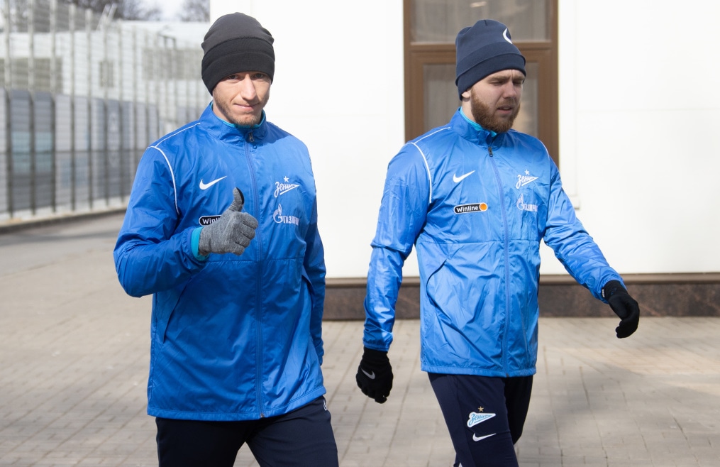 Тренировка «Зенита» перед матчем с «Сочи»