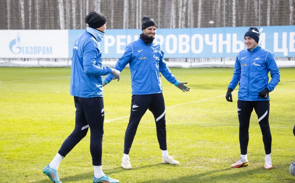 Тренировка «Зенита» перед матчем с «Сочи»