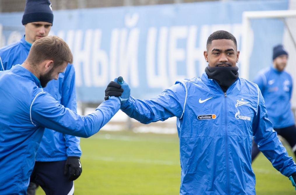 Тренировка «Зенита» перед матчем с «Сочи»