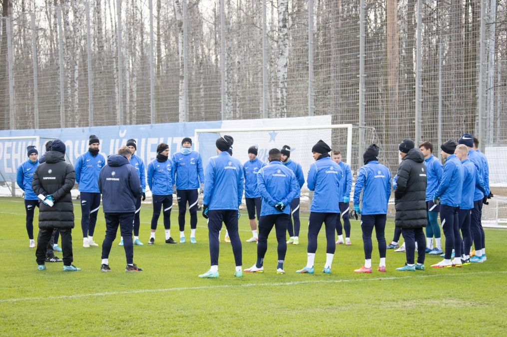 Тренировка «Зенита» перед матчем с «Сочи»