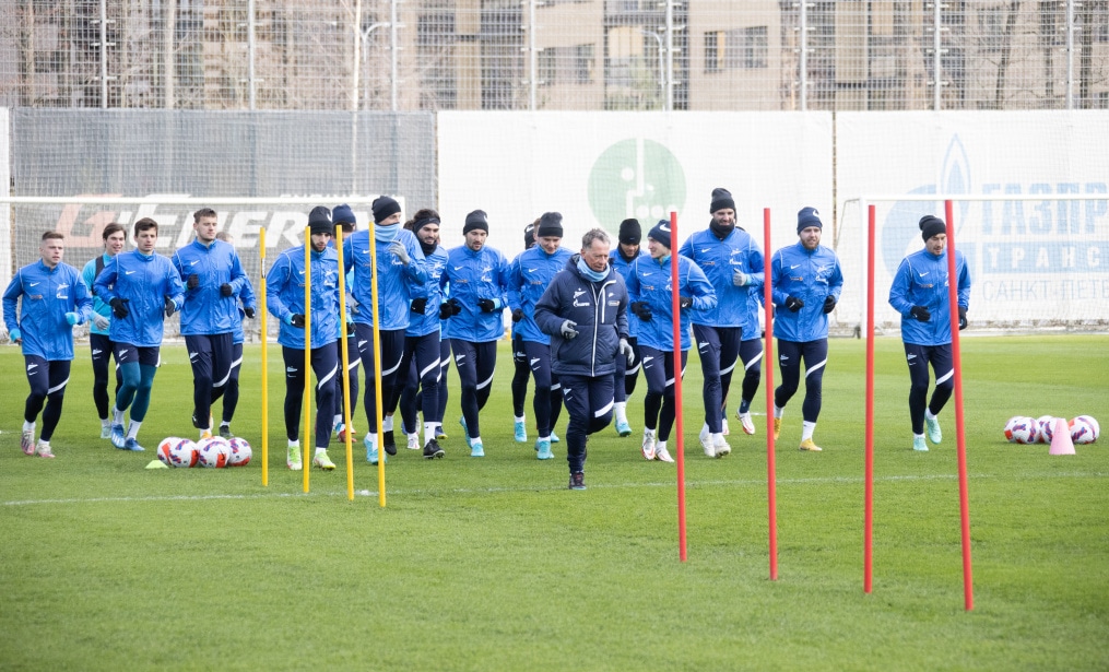 Тренировка «Зенита» перед матчем с «Сочи»