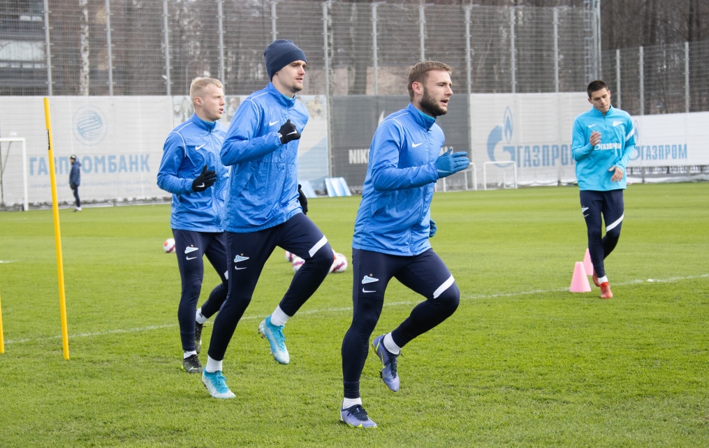 Тренировка «Зенита» перед матчем с «Сочи»