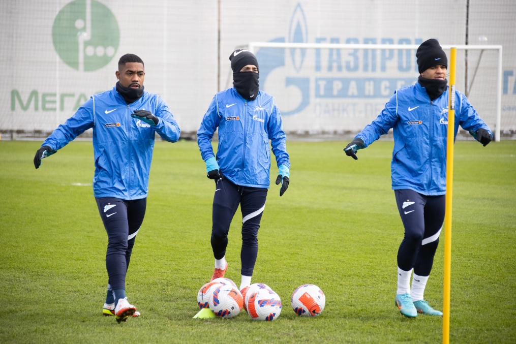 Тренировка «Зенита» перед матчем с «Сочи»
