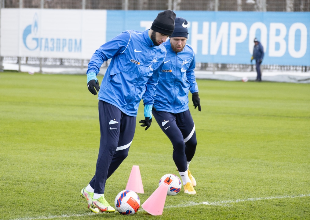 Тренировка «Зенита» перед матчем с «Сочи»