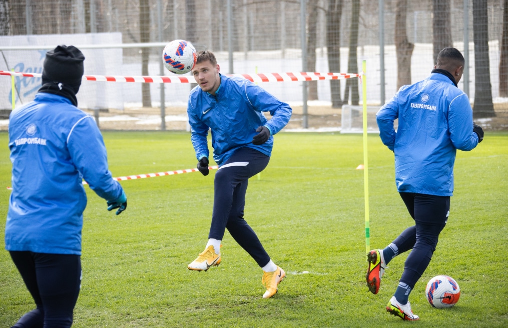 Тренировка «Зенита» перед матчем с «Сочи»