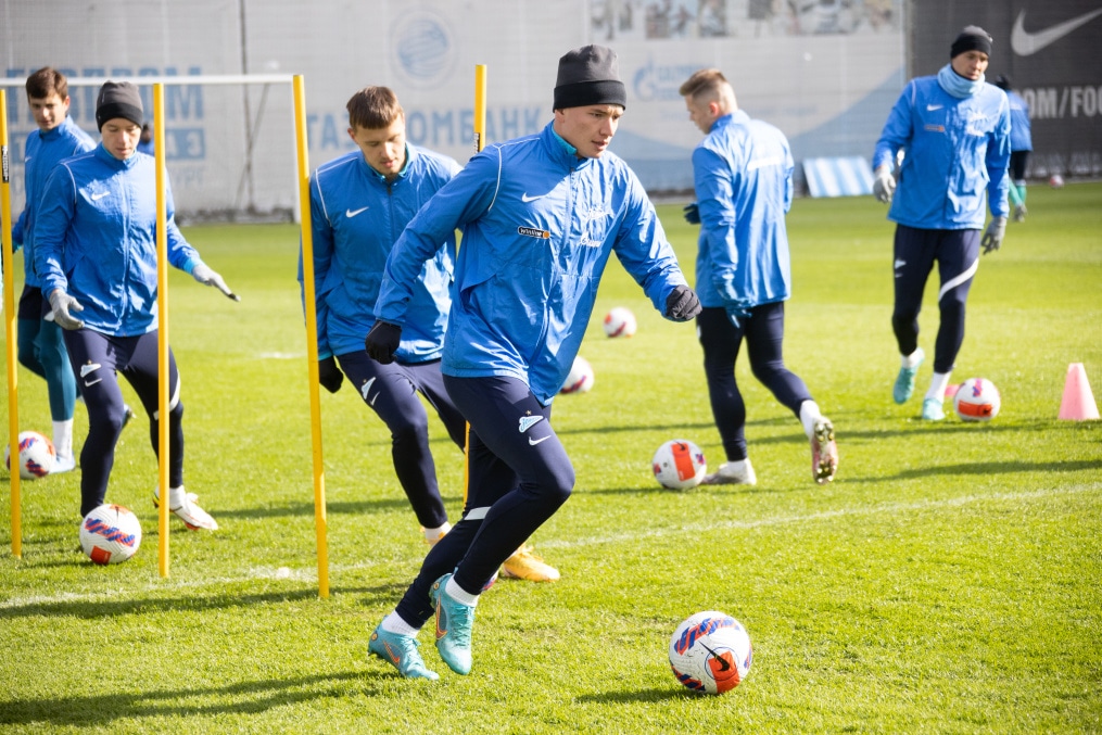 Тренировка «Зенита» перед матчем с «Сочи»
