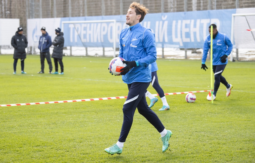 Тренировка «Зенита» перед матчем с «Сочи»