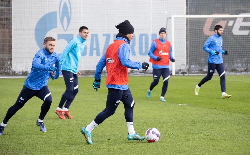 Тренировка «Зенита» перед матчем с «Сочи»