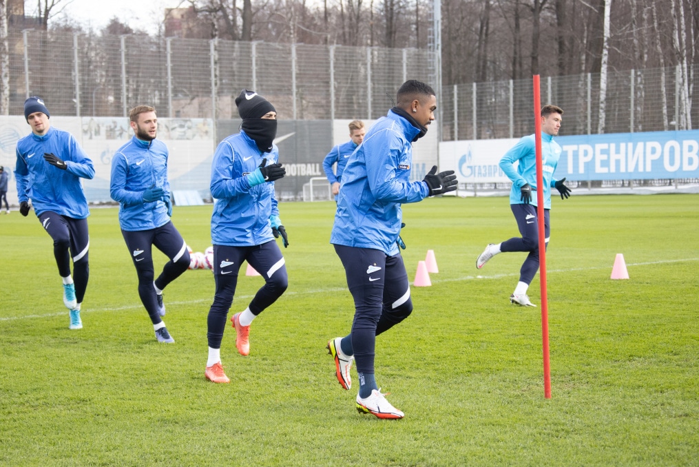 Тренировка «Зенита» перед матчем с «Сочи»