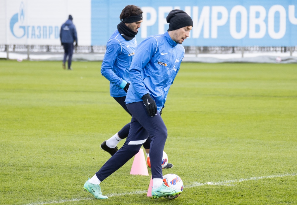 Тренировка «Зенита» перед матчем с «Сочи»