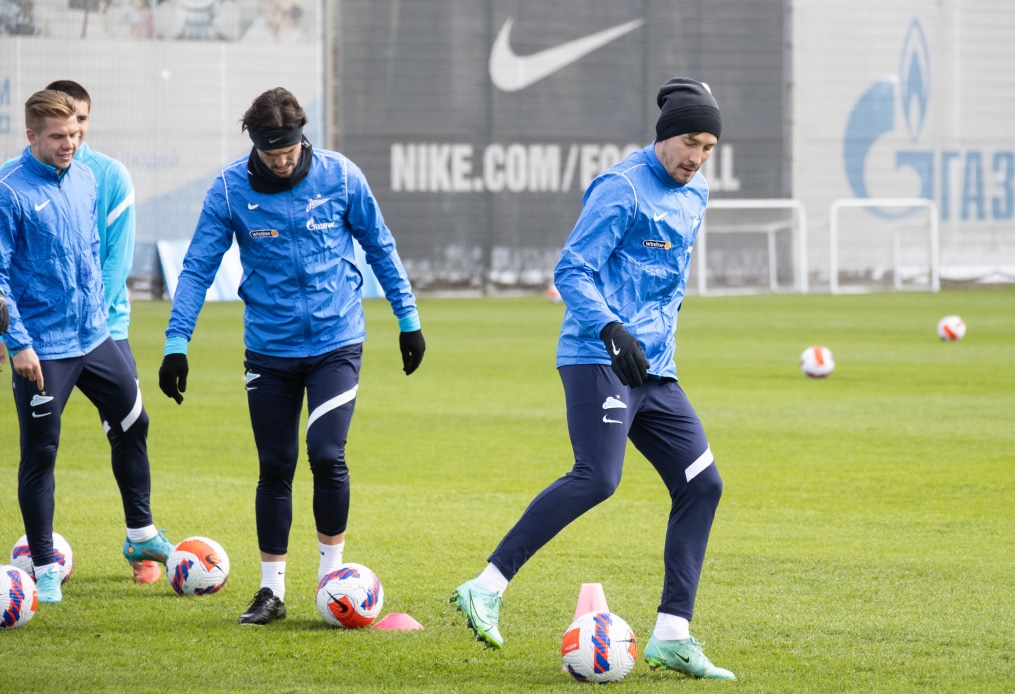Тренировка «Зенита» перед матчем с «Сочи»