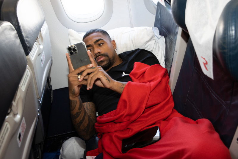 Команда «Зенит» в «Пулково» перед вылетом в Грозный на матч с «Аланией»