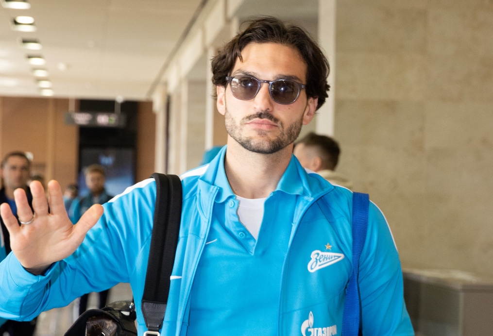 Команда «Зенит» в «Пулково» перед вылетом на матч с «Краснодаром»