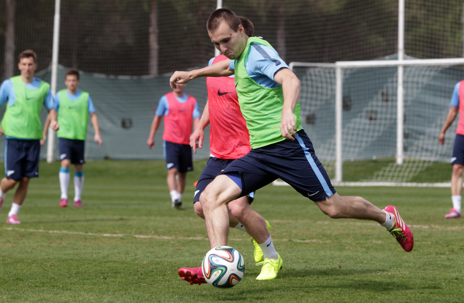 Тренировка «Зенита»-2 на сборе в Турции 6 марта 2015 года