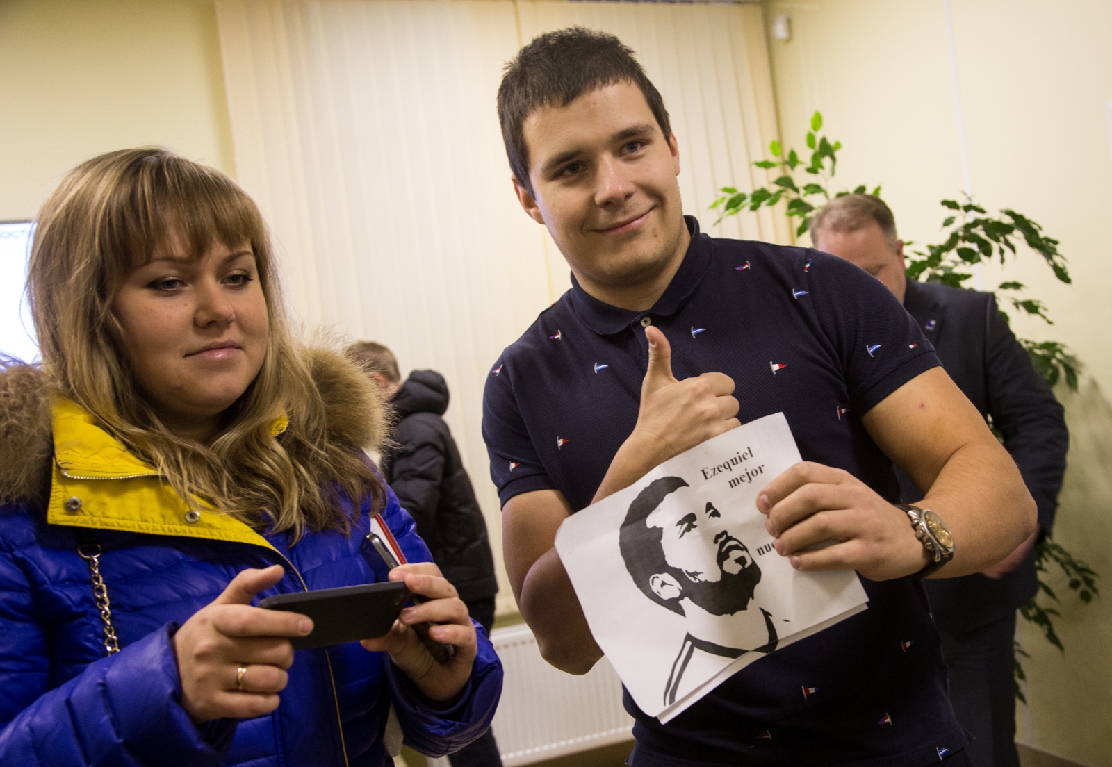 Автограф-сессия Эсекиэля Гарая в медицинском центре «СОГАЗ»