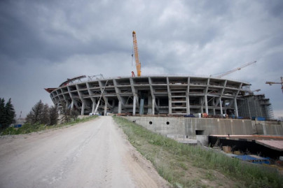 Строительство стадиона на Крестовском острове