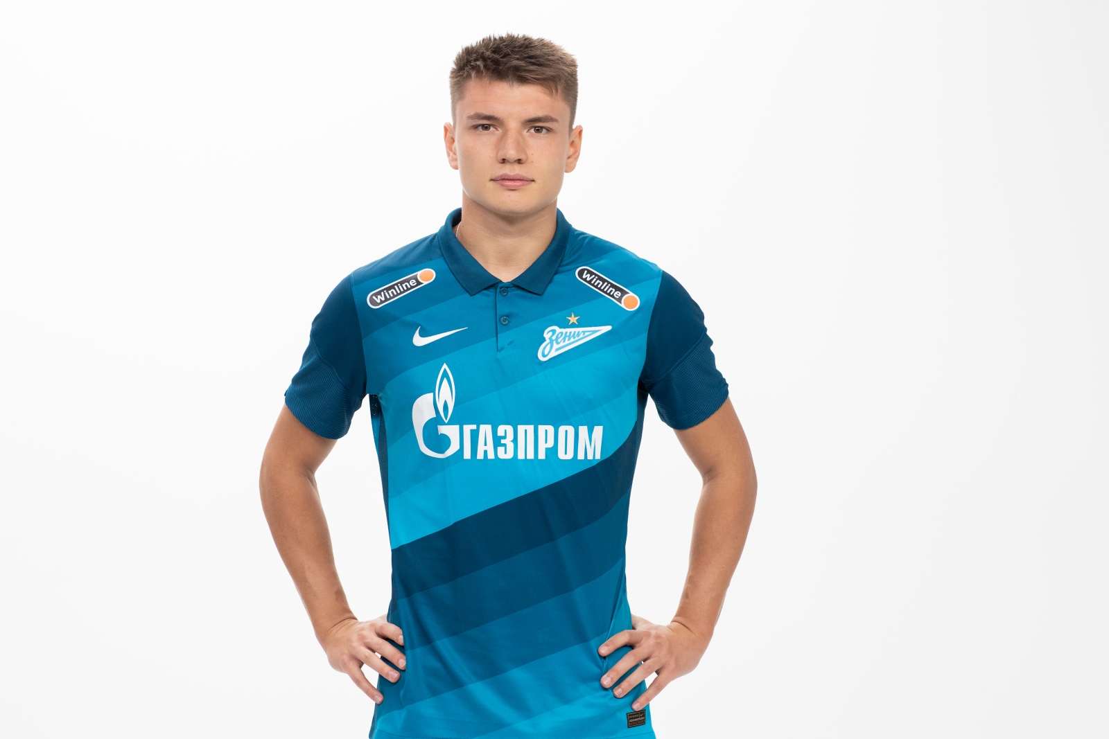 Фотосессия футболистов и тренеров основного состава ФК «Зенит» сезона 2020/21