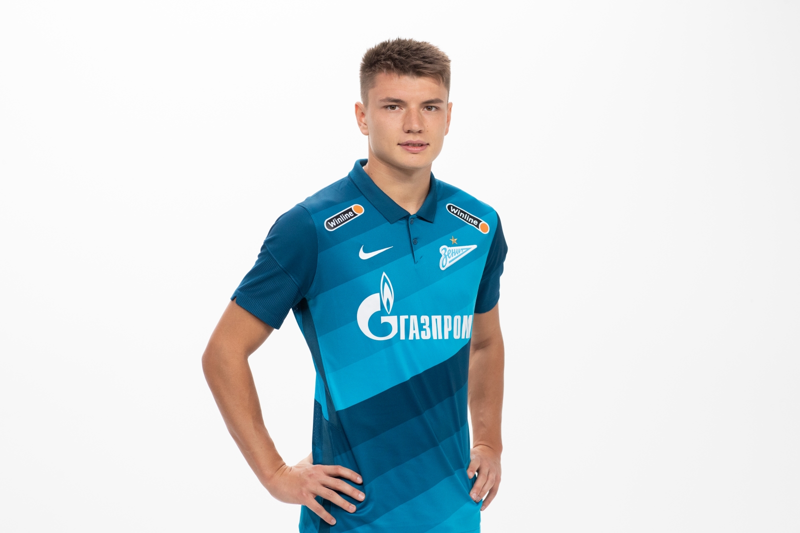 Фотосессия футболистов и тренеров основного состава ФК «Зенит» сезона 2020/21