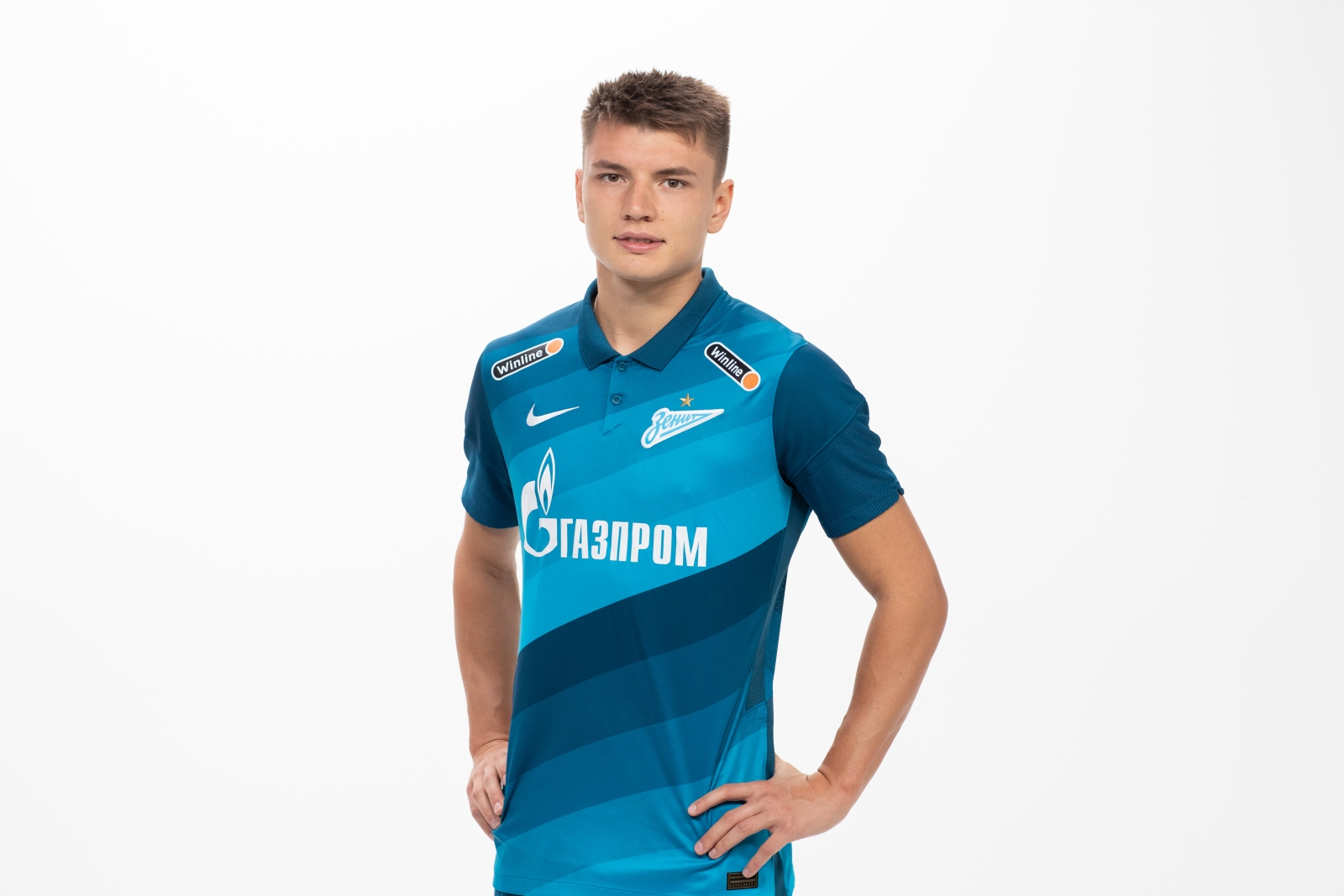 Фотосессия футболистов и тренеров основного состава ФК «Зенит» сезона 2020/21