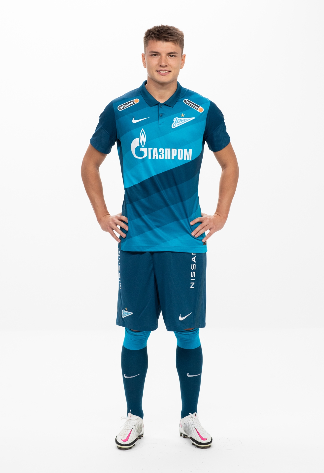 Фотосессия футболистов и тренеров основного состава ФК «Зенит» сезона 2020/21