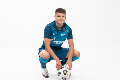 Фотосессия футболистов и тренеров основного состава ФК «Зенит» сезона 2020/21