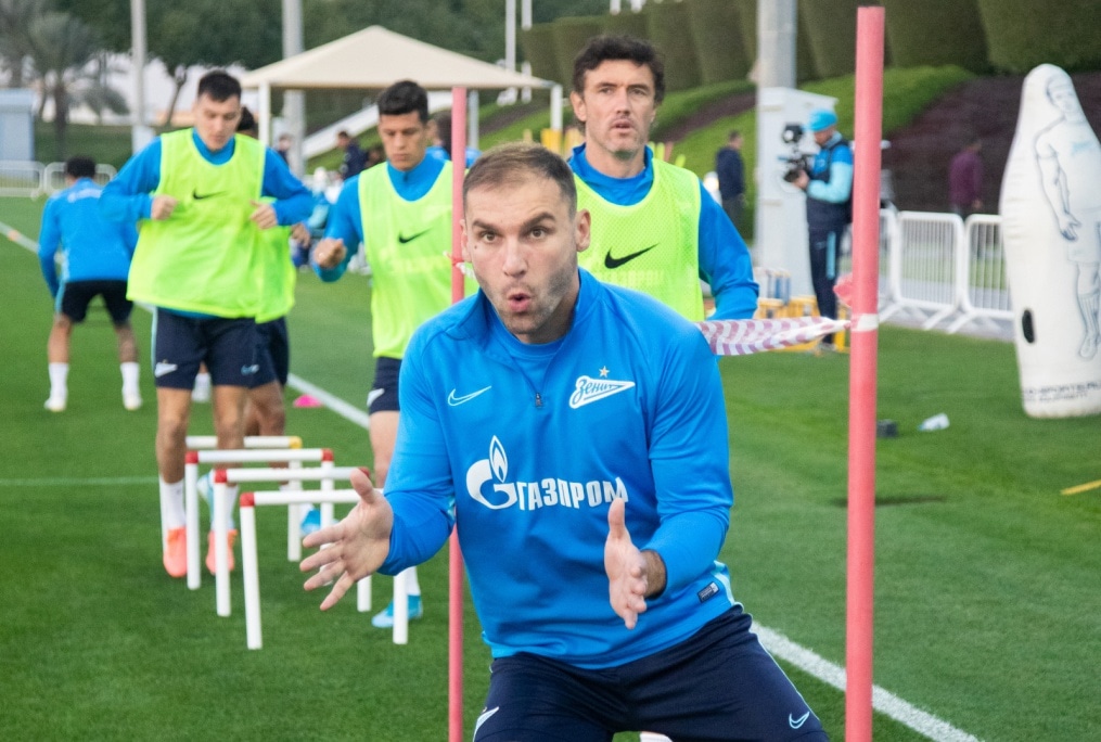 «Газпром»-тренировочные сборы в Катаре: 18 января, вечерняя тренировка
