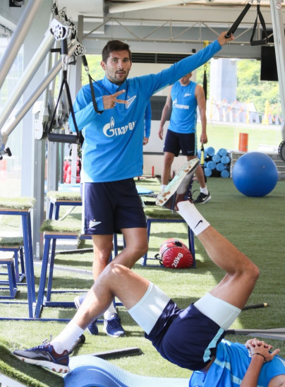 «Газпром»-тренировочные сборы в Катаре: 19 января, утренняя тренировка