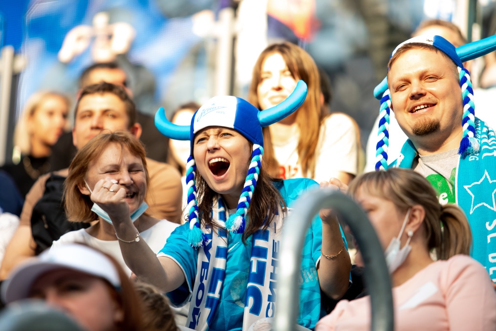 Болельщики на матче «Зенит» — «Химки»