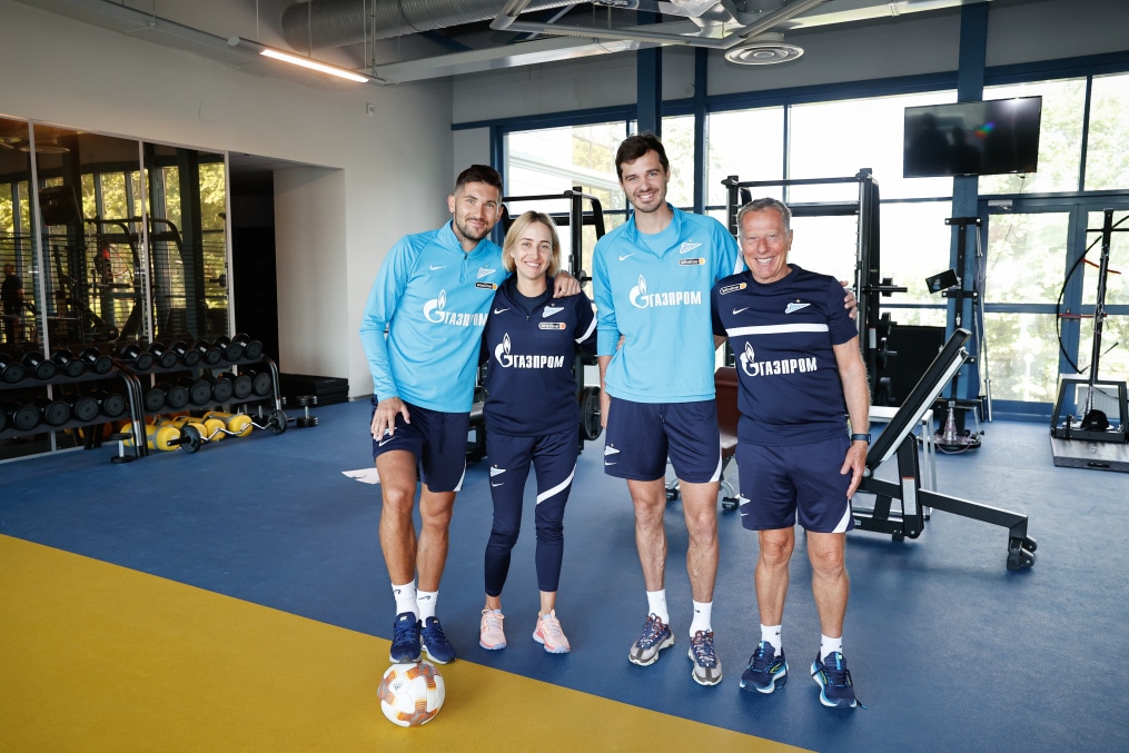 Первая тренировка основного состава «Зенита» после отпуска