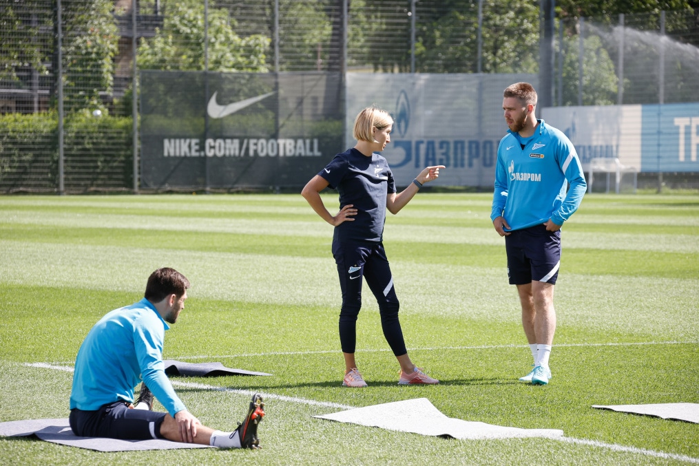 Первая тренировка основного состава «Зенита» после отпуска