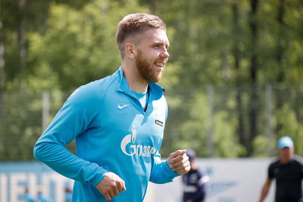 Первая тренировка основного состава «Зенита» после отпуска