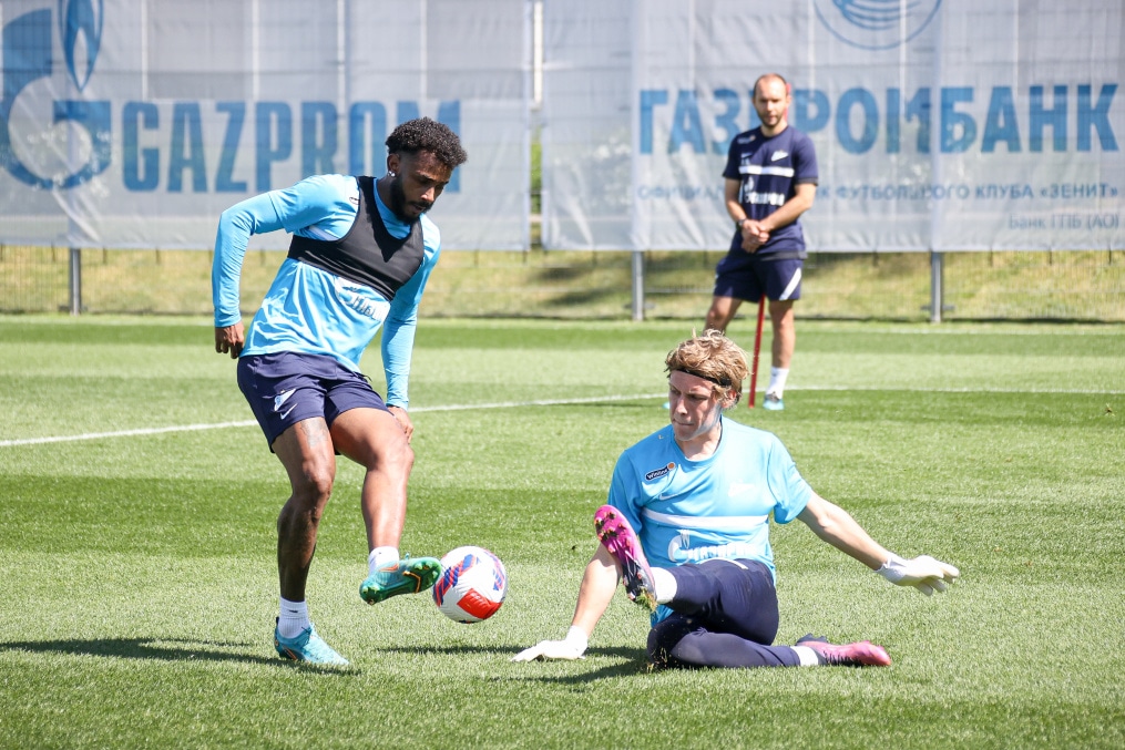 «Газпром» — тренировочные сборы в Петербурге: 23 июня, утренняя тренировка