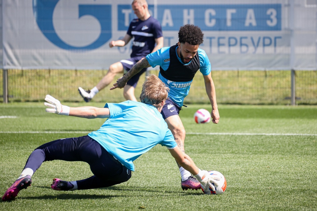 «Газпром» — тренировочные сборы в Петербурге: 23 июня, утренняя тренировка