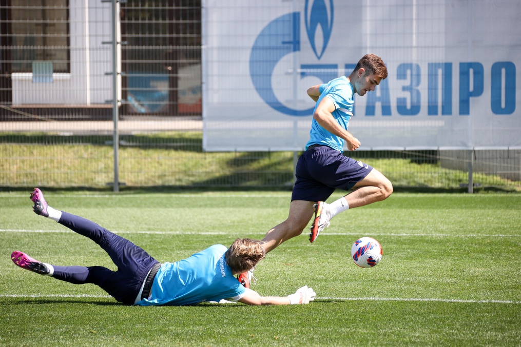 «Газпром» — тренировочные сборы в Петербурге: 23 июня, утренняя тренировка