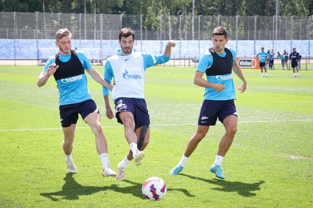 «Газпром» — тренировочные сборы в Петербурге: 23 июня, утренняя тренировка