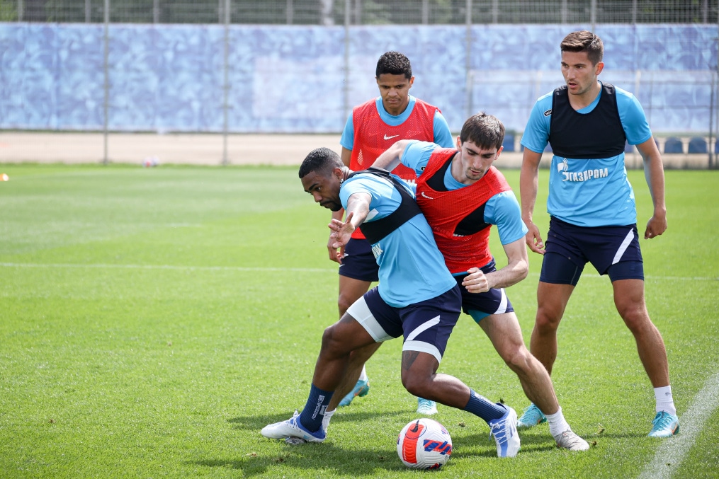 «Газпром» — тренировочные сборы в Петербурге: 23 июня, утренняя тренировка