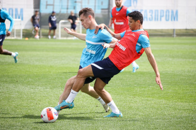 «Газпром» — тренировочные сборы в Петербурге: 23 июня, утренняя тренировка
