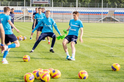 «Газпром» — тренировочные сборы «Зенита»-м в Ставропольском крае: 25 июня, вечерняя тренировка