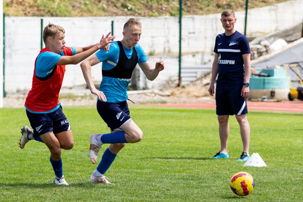 «Газпром» — тренировочные сборы «Зенита»-м в Ставропольском крае: 27 июня, утренняя тренировка