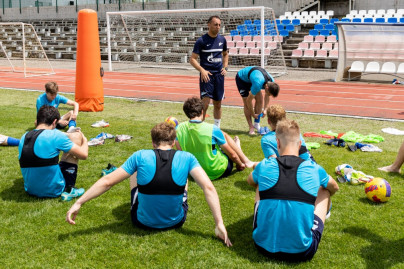 «Газпром» — тренировочные сборы «Зенита»-м в Ставропольском крае: 27 июня, утренняя тренировка