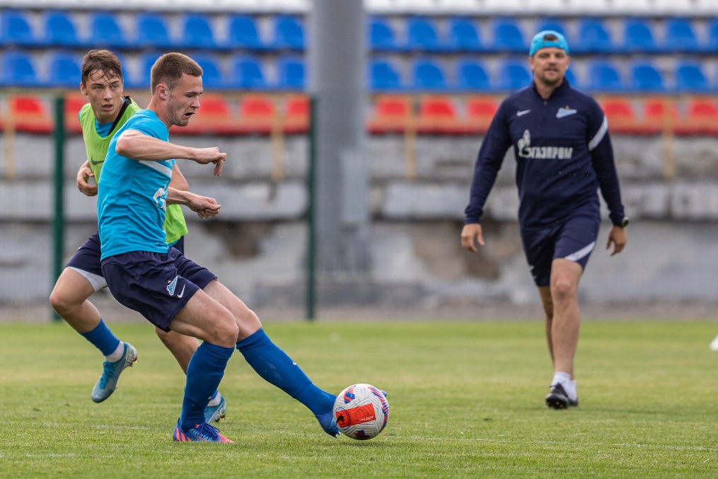«Газпром» — тренировочные сборы «Зенита»-м в Ставропольском крае: 27 июня, вечерняя тренировка
